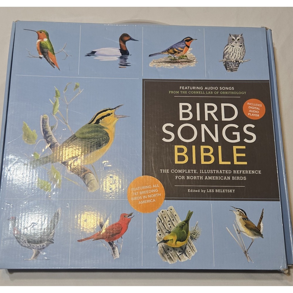 Bird Songs Bible Hardcover Book w/Digital Audio Player by Les Beletsky Nature